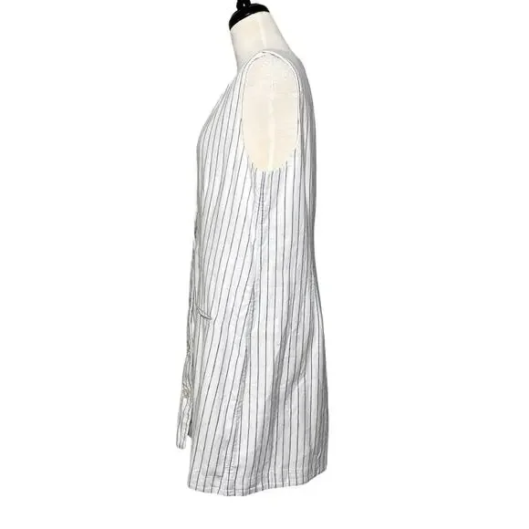 Abercrombie & Fitch SZ L Mara Linen-Blend Vest Mini Dress - Picture 6 of 8